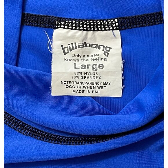 BILL-A-BONG Rash Guard Shirt Large 4-Way Stretch Short Sleeves Swim Surf Gear - Picture 5 of 8